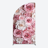 Lofaris Floral 3D Effect Pattern Photography Half Moon Arch Backdrop